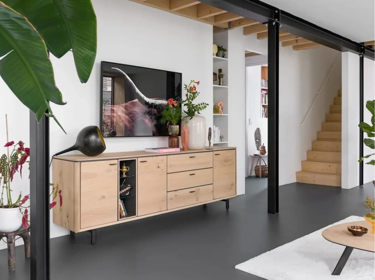 Livada, Sideboard 240 cm - 3-Türen + 3-Laden + 3-Nischen