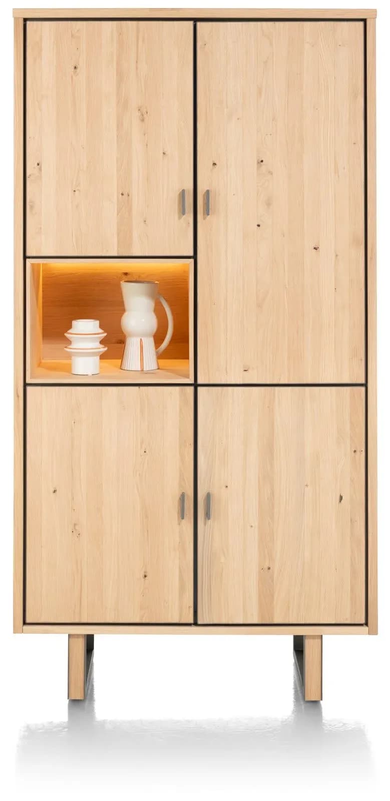 Shimanto, Schrank 100 cm - 4-Türen + 1-Nische (+ LED)