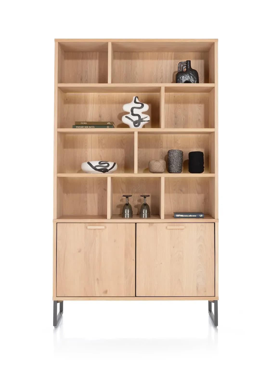 Castello, Buffet 123 cm - 2-Türen + 9-Nischen (+ LED)