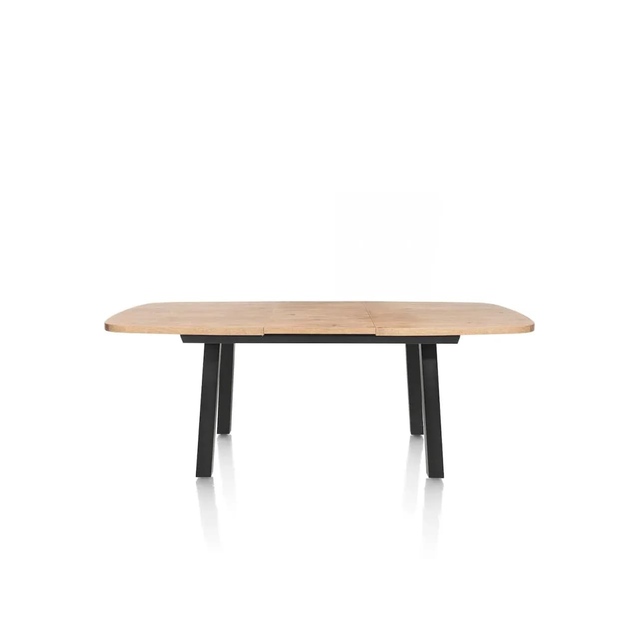 Pavarotti, Ausziehtisch 190 (+ 60) x 110 cm - 4 Beine - Metall