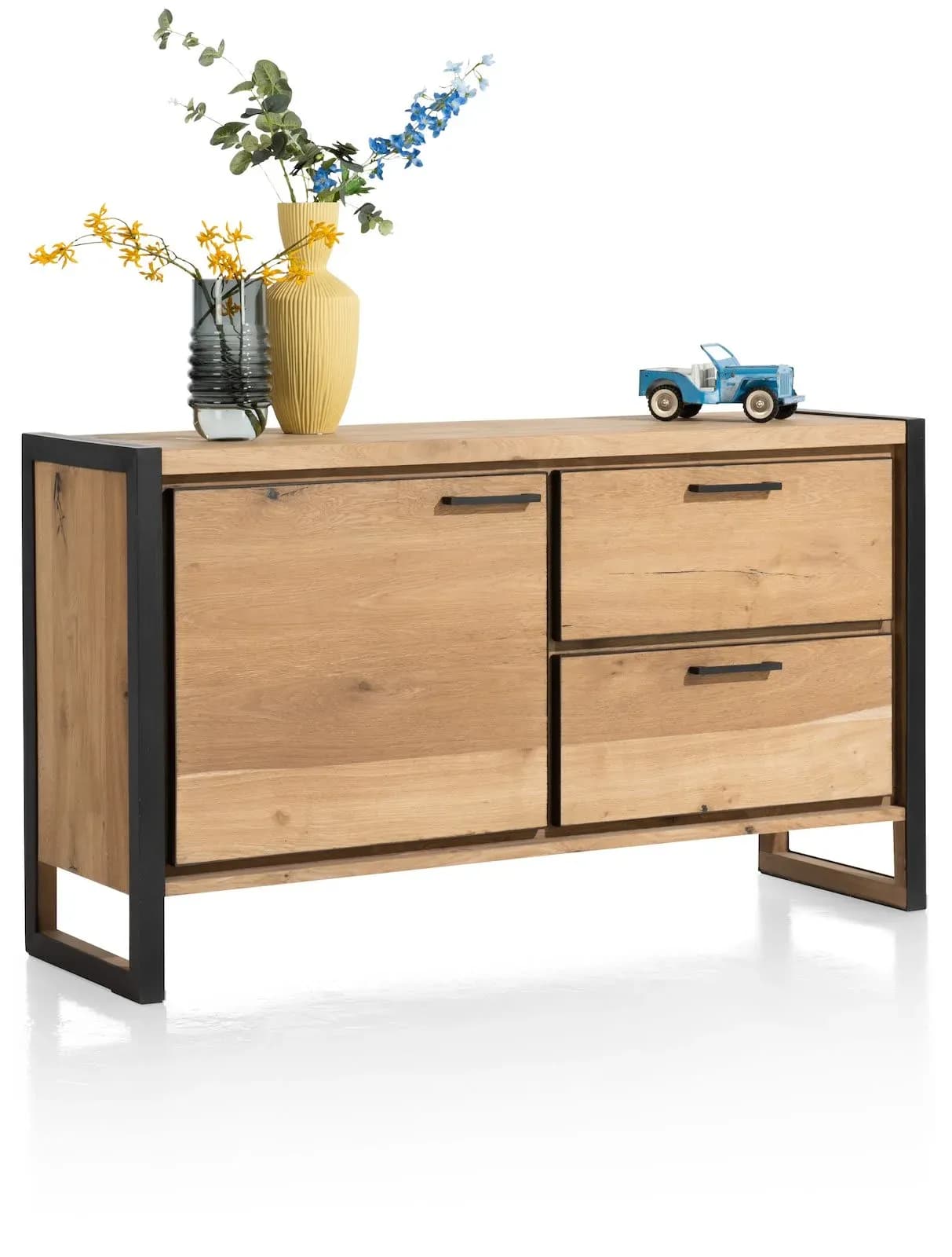 Metalo, Sideboard 140 cm - 1-Tür + 2-Laden