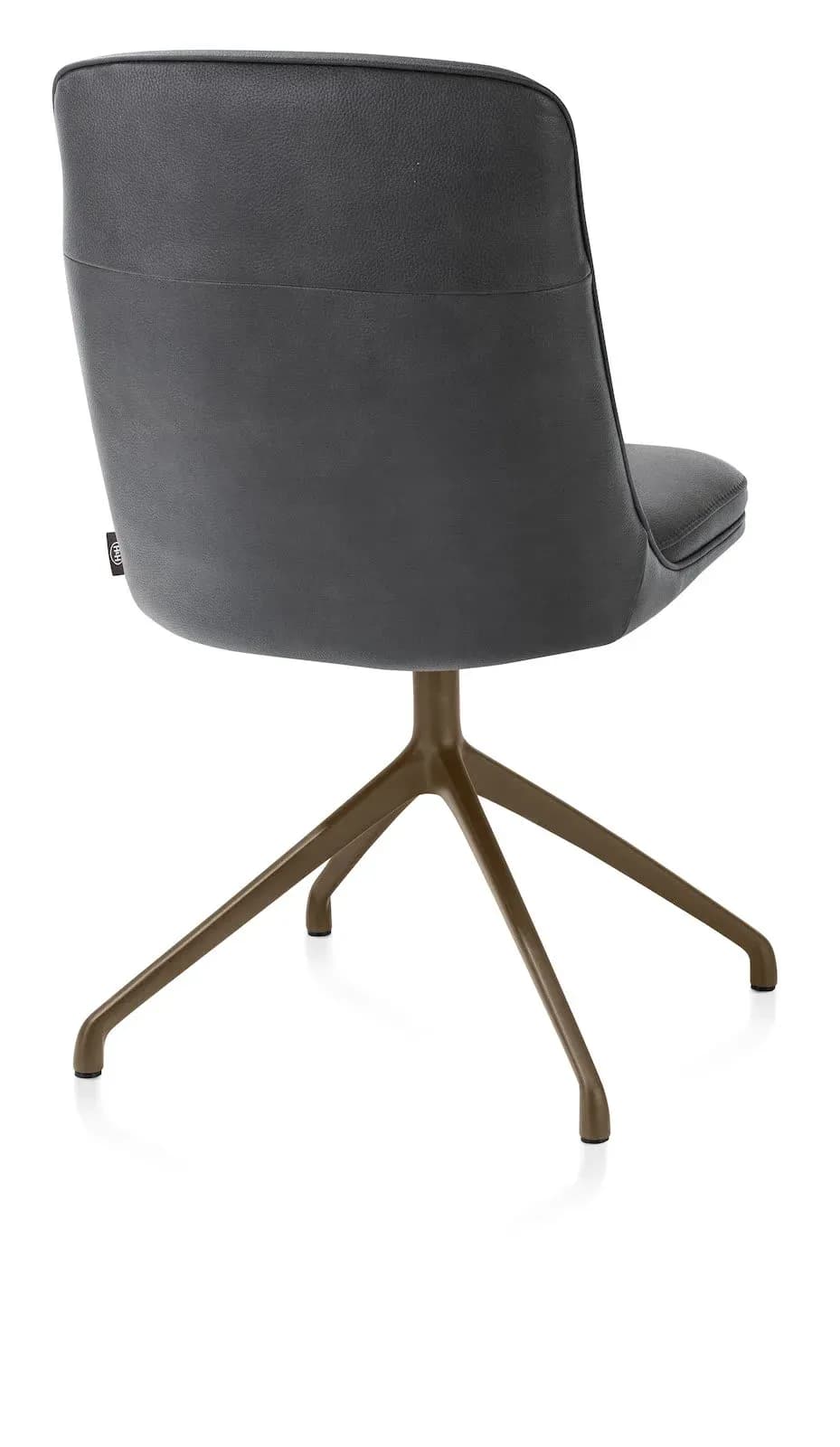 Mateo, Stuhl - drehbar - steelbrown - Pala