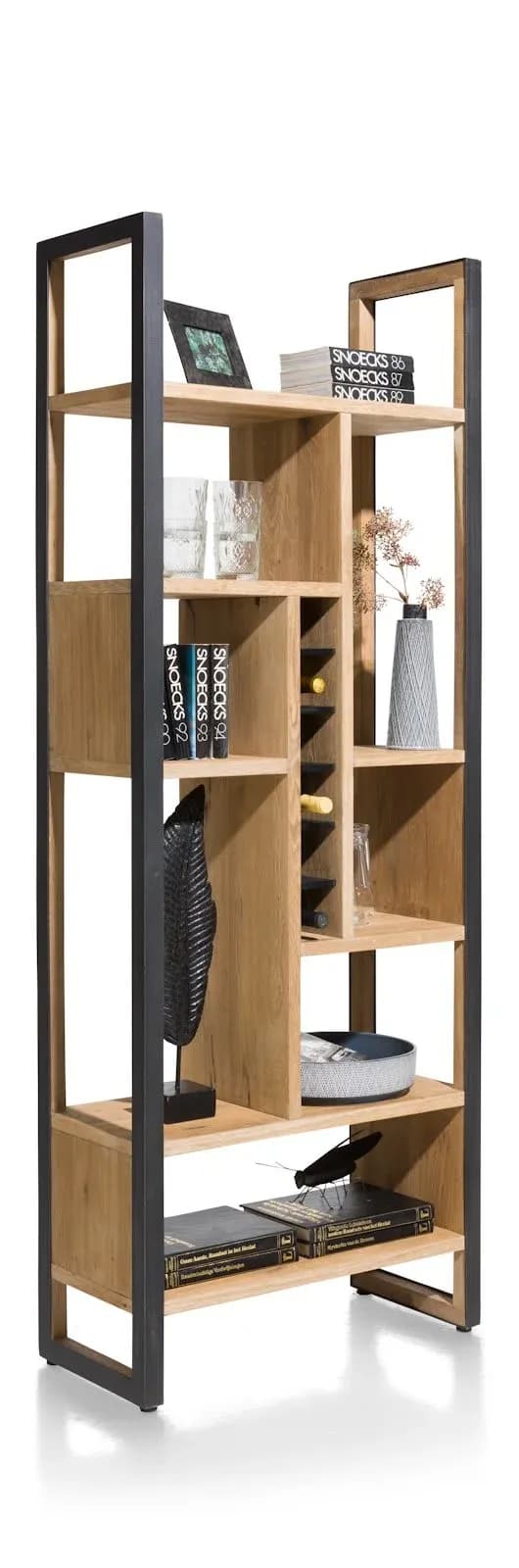 Metalo, Raumteiler 75 cm - 8-Nischen + 6-Weinfächer