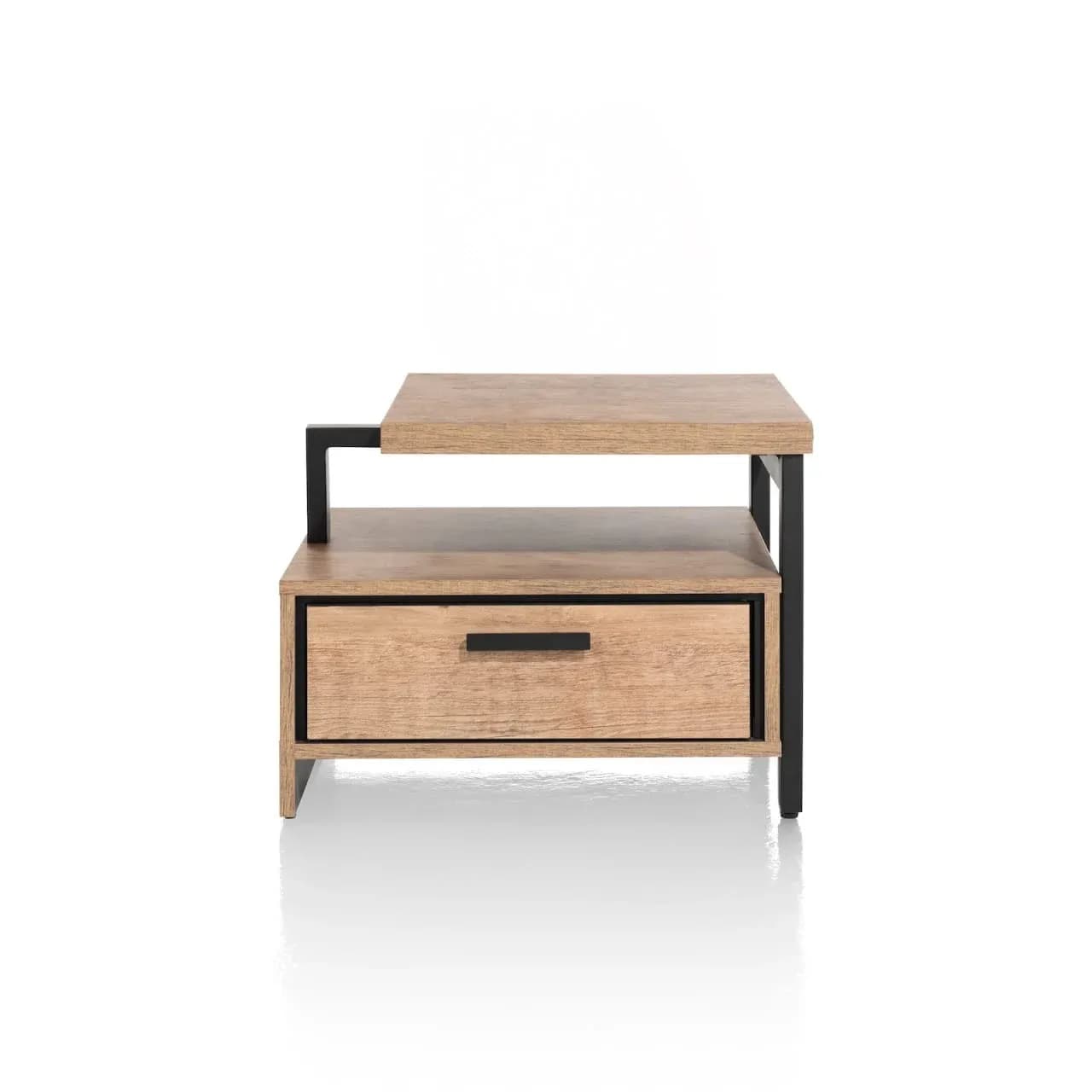 Pavarotti, Beistelltisch 60 x 60 cm + 1-Lade t&t + 1-Nische