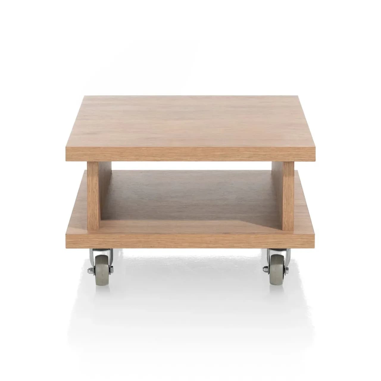 Delmonte, Beistelltisch 60 x 60 cm + 1-Nische (+ Rollen)