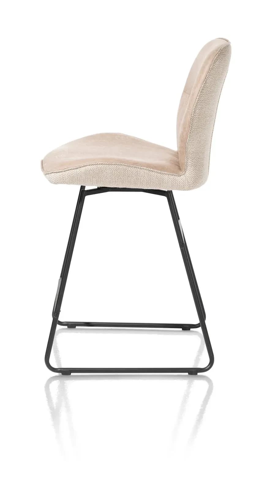 Ravi, Tresenstuhl schwarz Gestell (ROB) - drehbar - Kombi Secilia & Toba