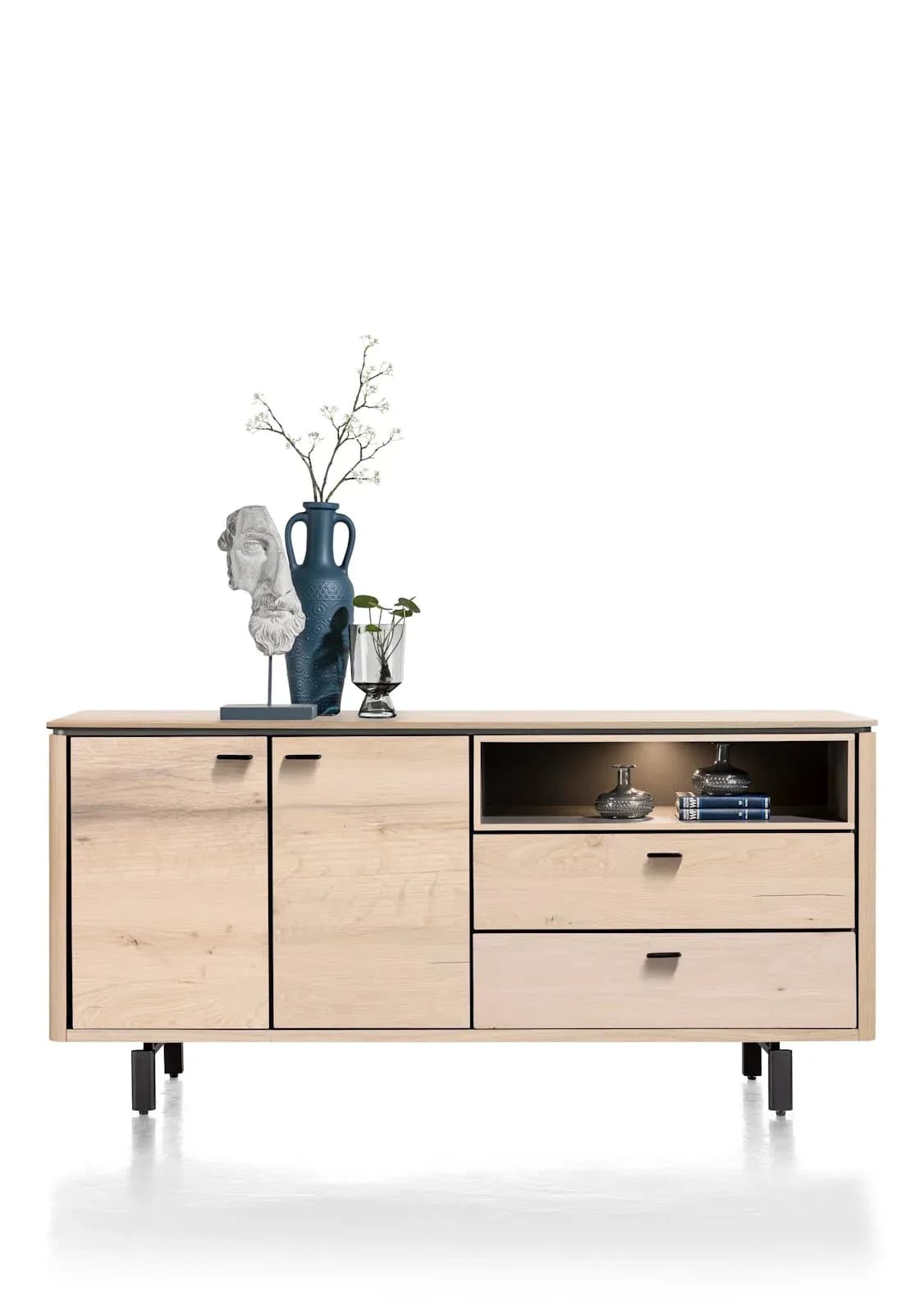 Livada, Sideboard 180 cm - 2-Türen + 2-Laden + 1-Nische