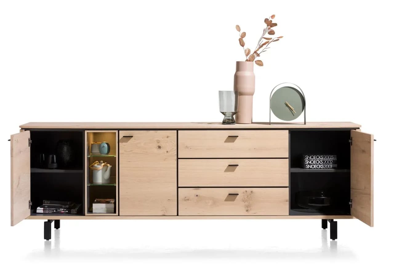Livada, Sideboard 240 cm - 3-Türen + 3-Laden + 3-Nischen