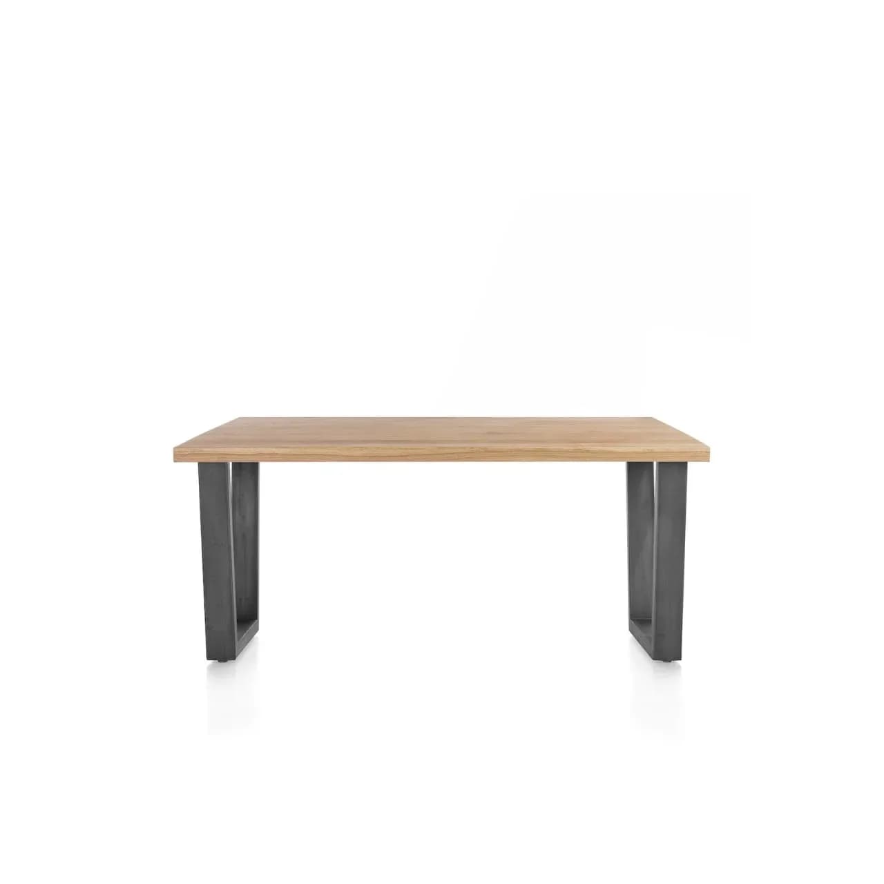 Nyborg, Tisch 150 x 100 cm - rechteckige Tischplatte - V-Fuß Metall