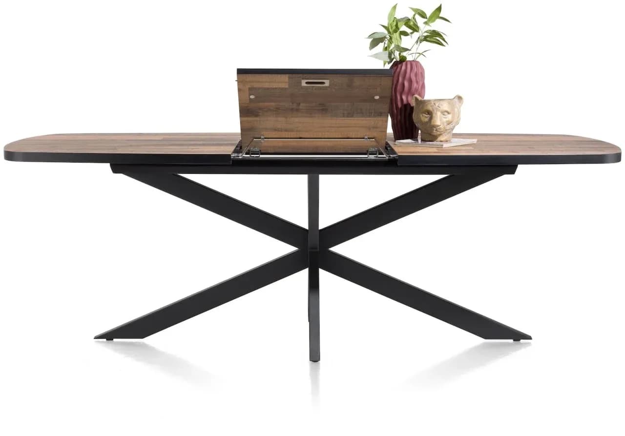 Avalox, Ausziehtisch oval 190 (+ 60) x 110 cm