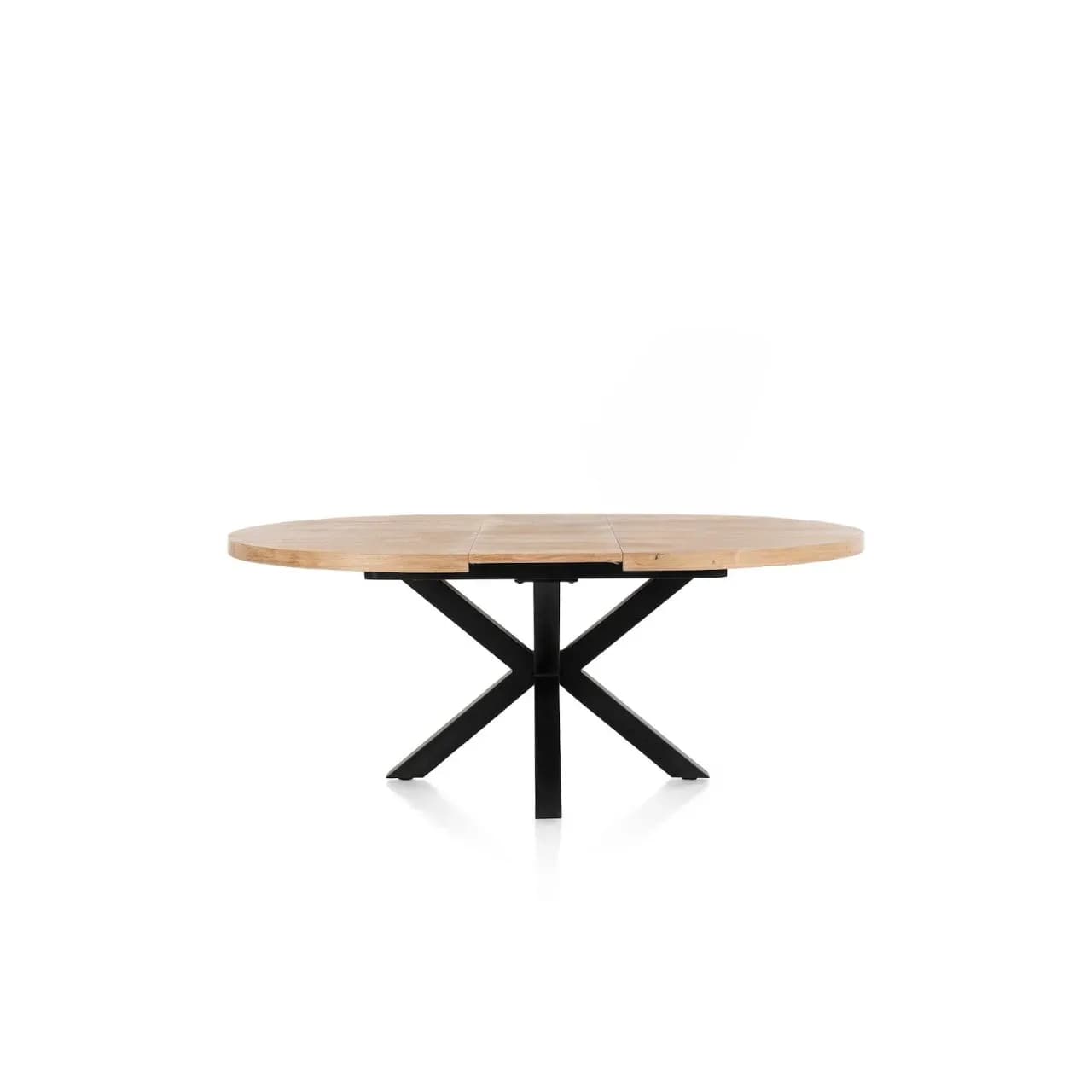 Metalox, Ausziehtisch rund 150 (+ 40) x 130 cm