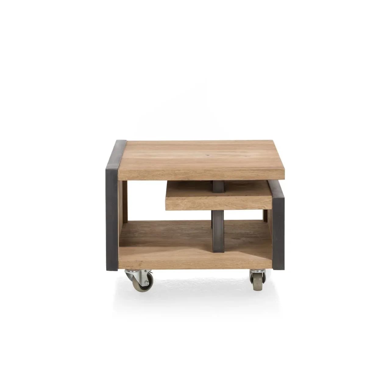 Metalo, Beistelltisch 60 x 60 cm + 1-Nische