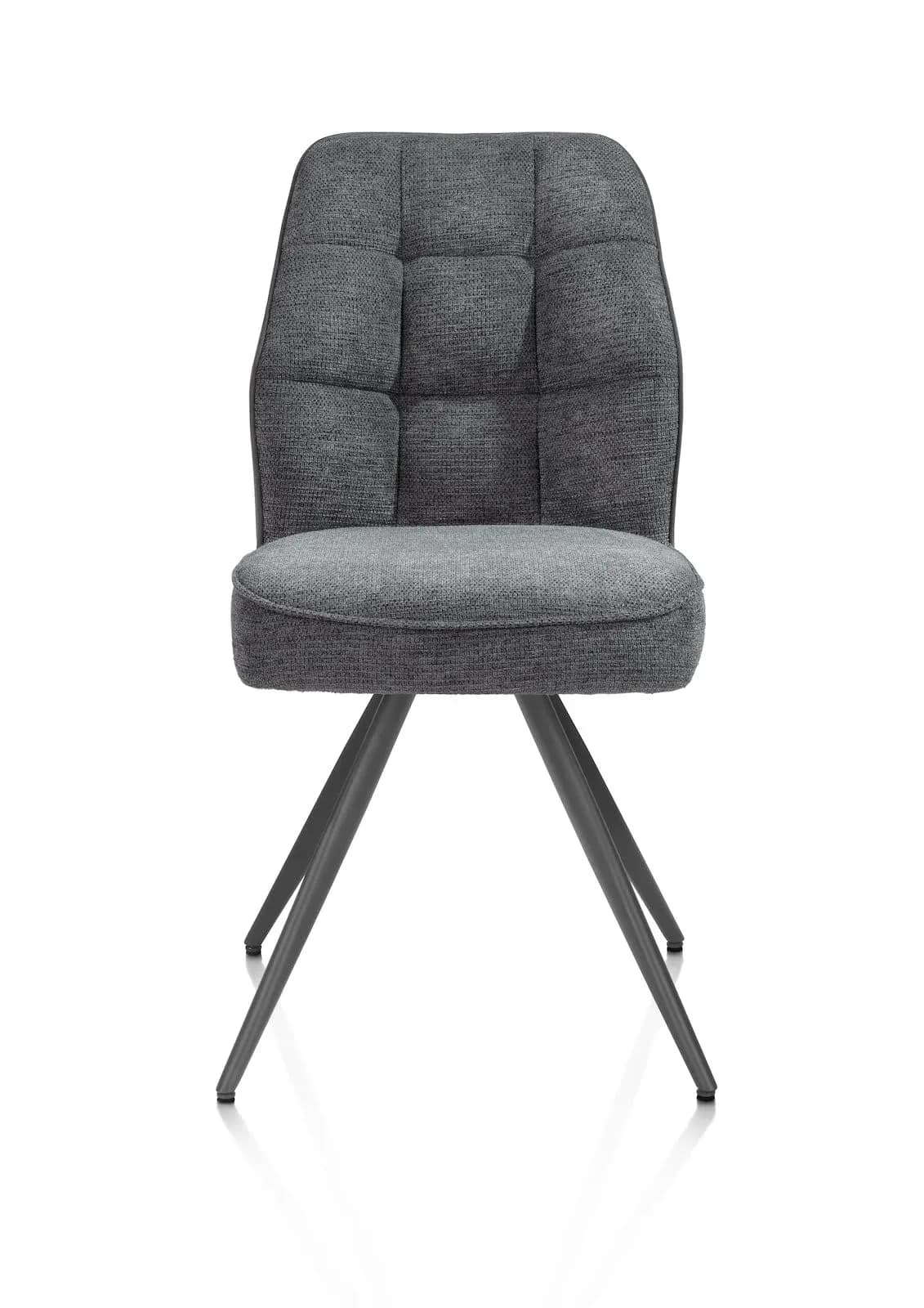 Bell, Stuhl - Gestell Graphit - Taschenfederkern - Kombi Calabria/Vada