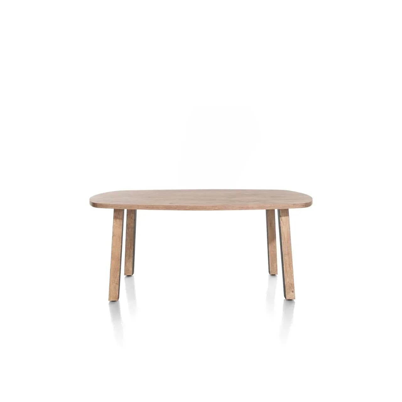 Pavarotti, Tisch 180 x 108 cm - 4 Beine - Metall mit Holzeinlage