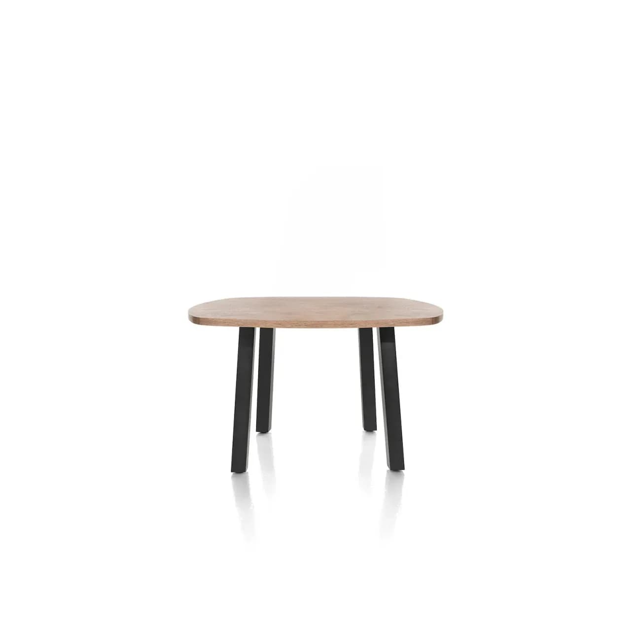Pavarotti, Tisch 130 x 110 cm - oval - 4 Beine - Metall