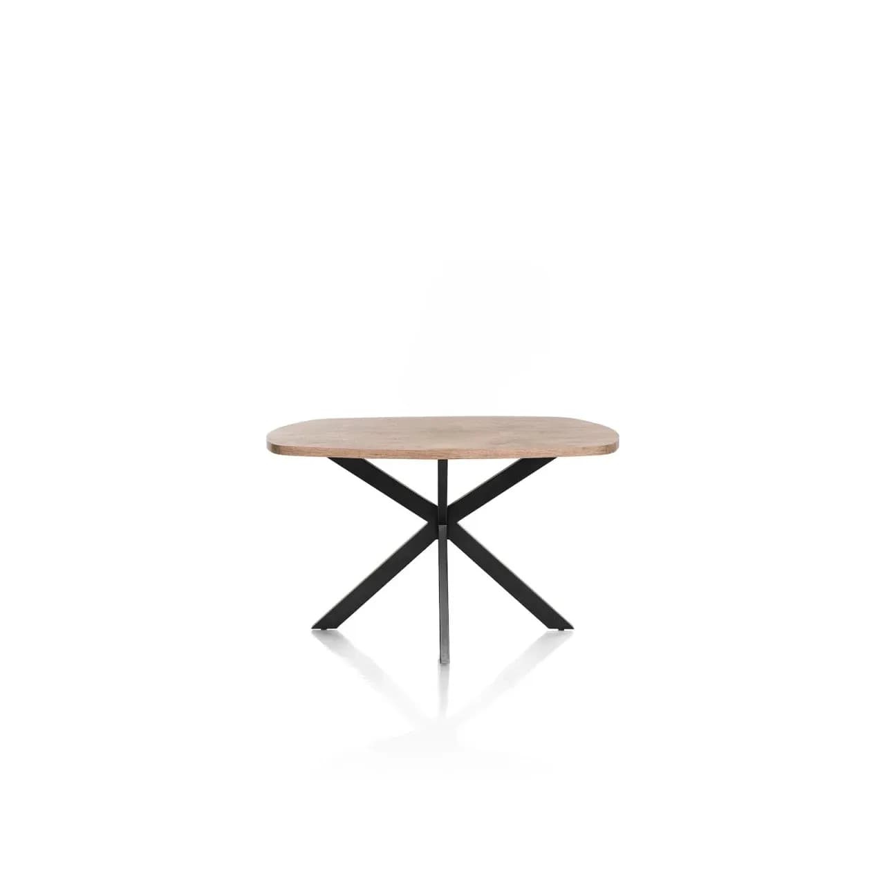Pavarotti, Tisch 150 x 120 cm - oval - Sternfuß - Metall