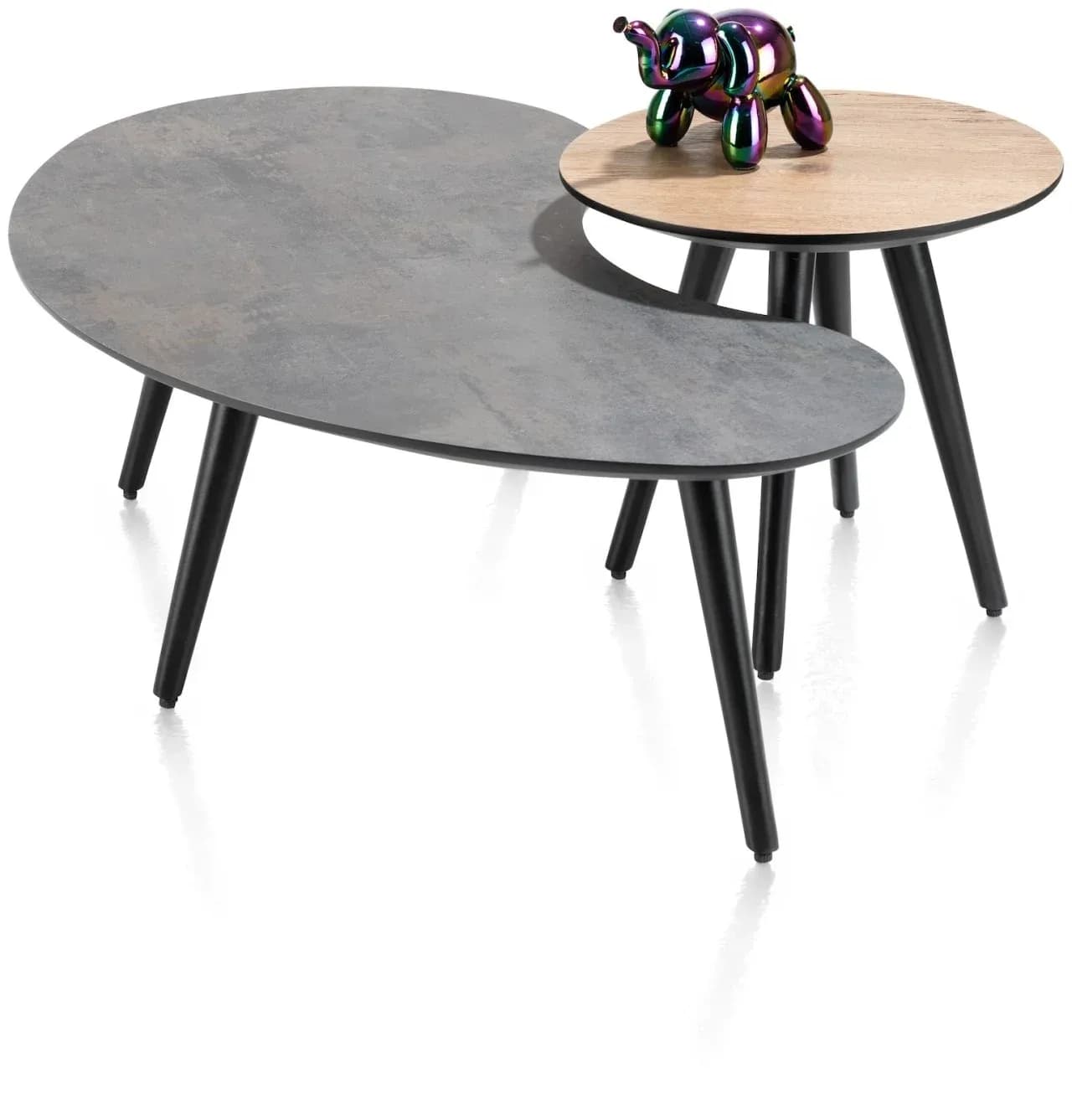 Maze, Couchtisch 100 x 59 cm - Nierenform - Höhe 32 cm
