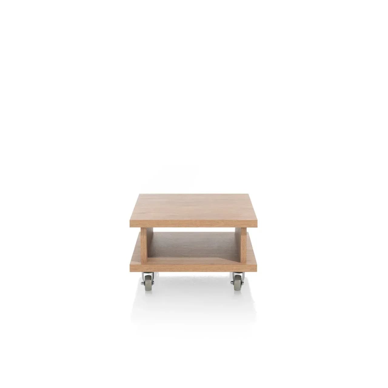 Delmonte, Beistelltisch 60 x 60 cm + 1-Nische (+ Rollen)