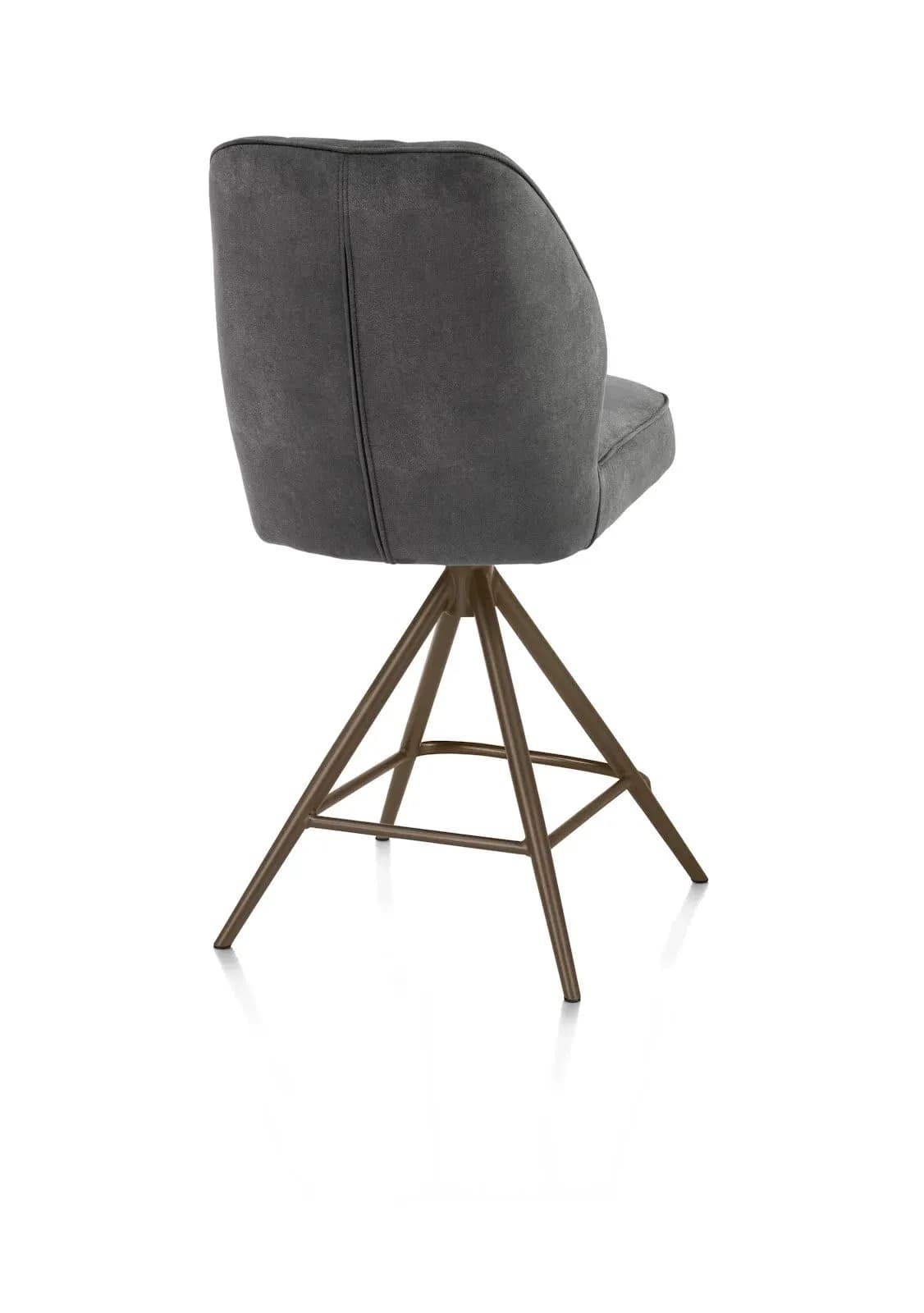 Bell, Tresenstuhl - Gestell Steelbrown - drehbar - Taschenfederkern - Stoff calabria