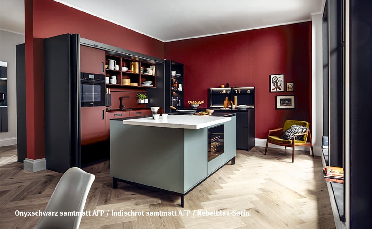 Next125 Kücheninsel in Indischrot – charming city home