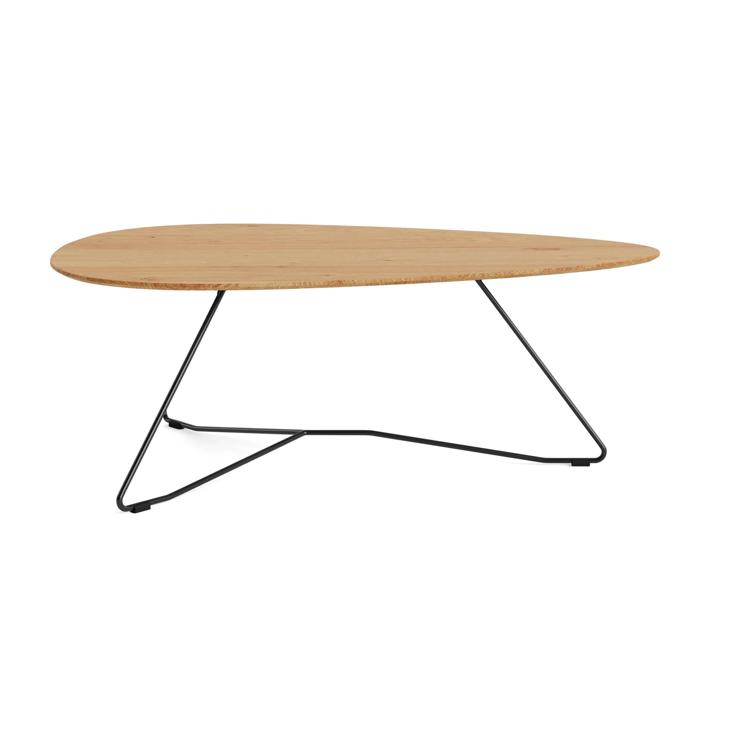 Couchtisch Oliva - LBH ca. 100x70x37 cm, Eiche massiv, Natur geölt