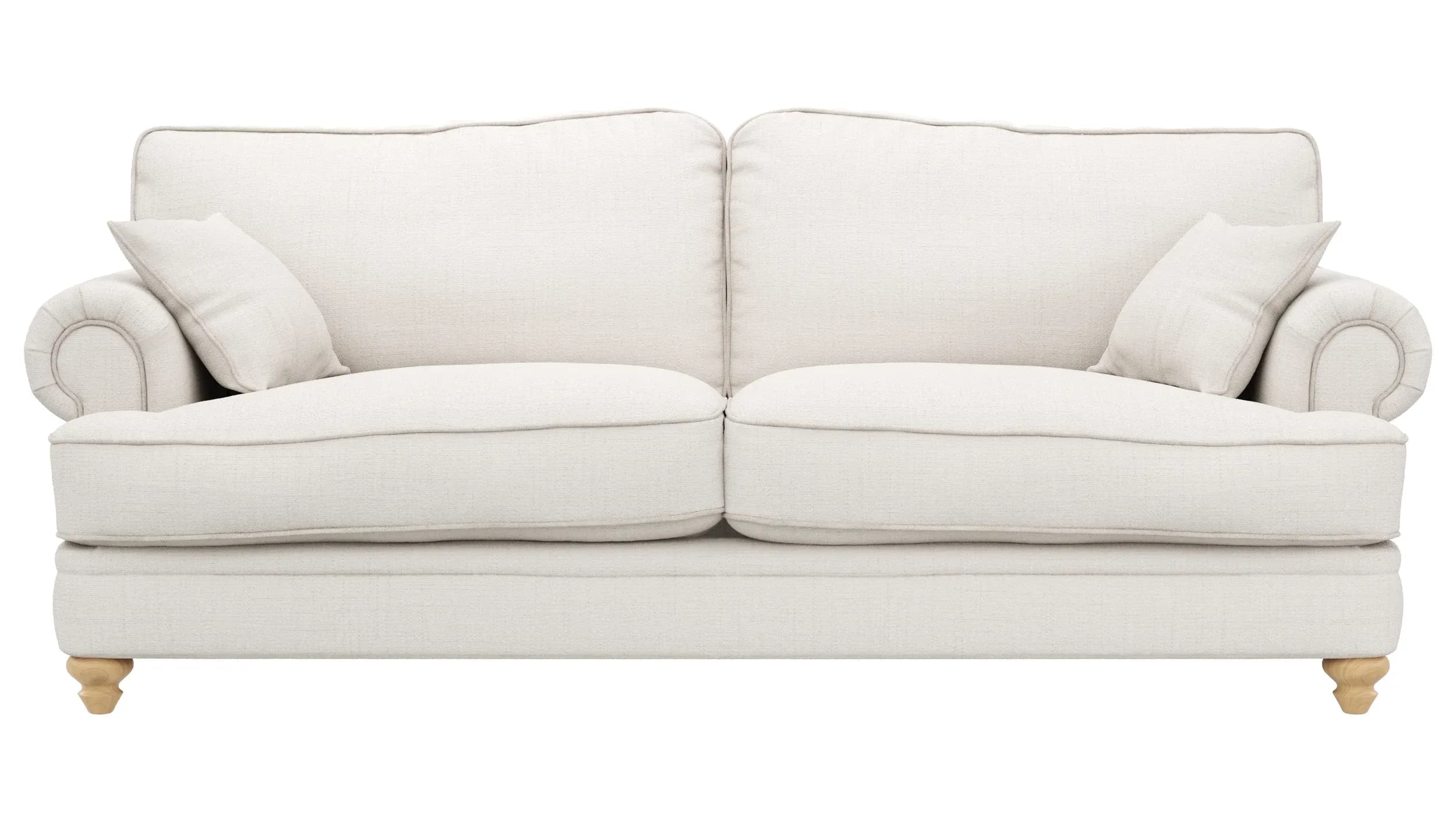 Sofa Mapleton - 3-Sitzer, Stoff, Creme
