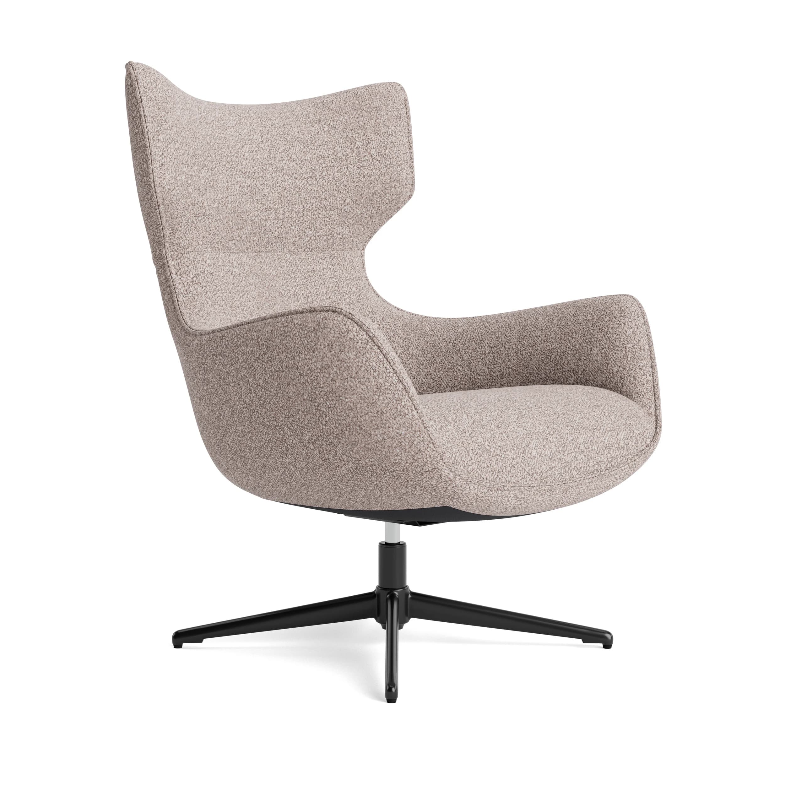 Sessel Elgora - drehbar, Stoff, Sand