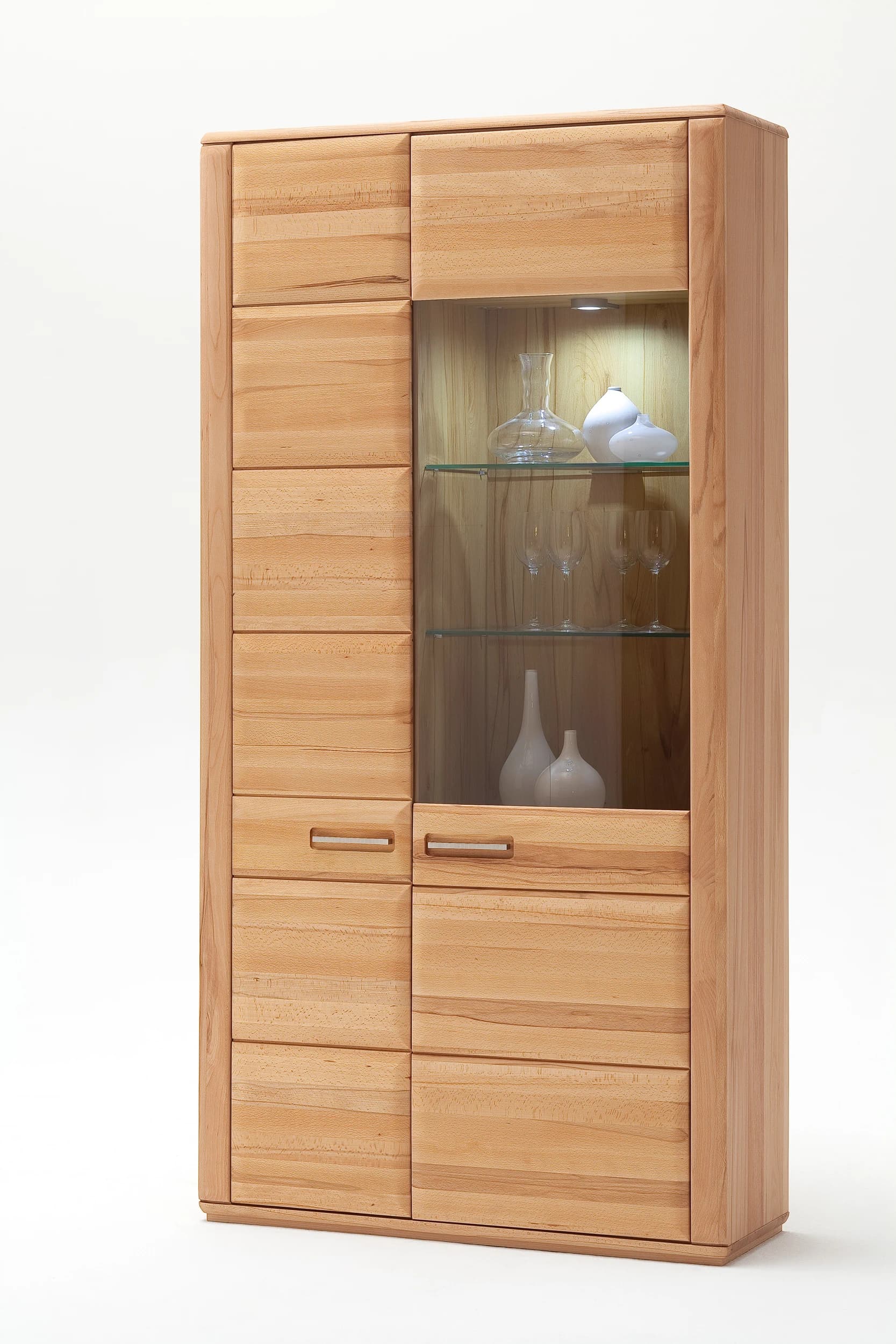 Vitrine - Kernbuche teilmassiv
