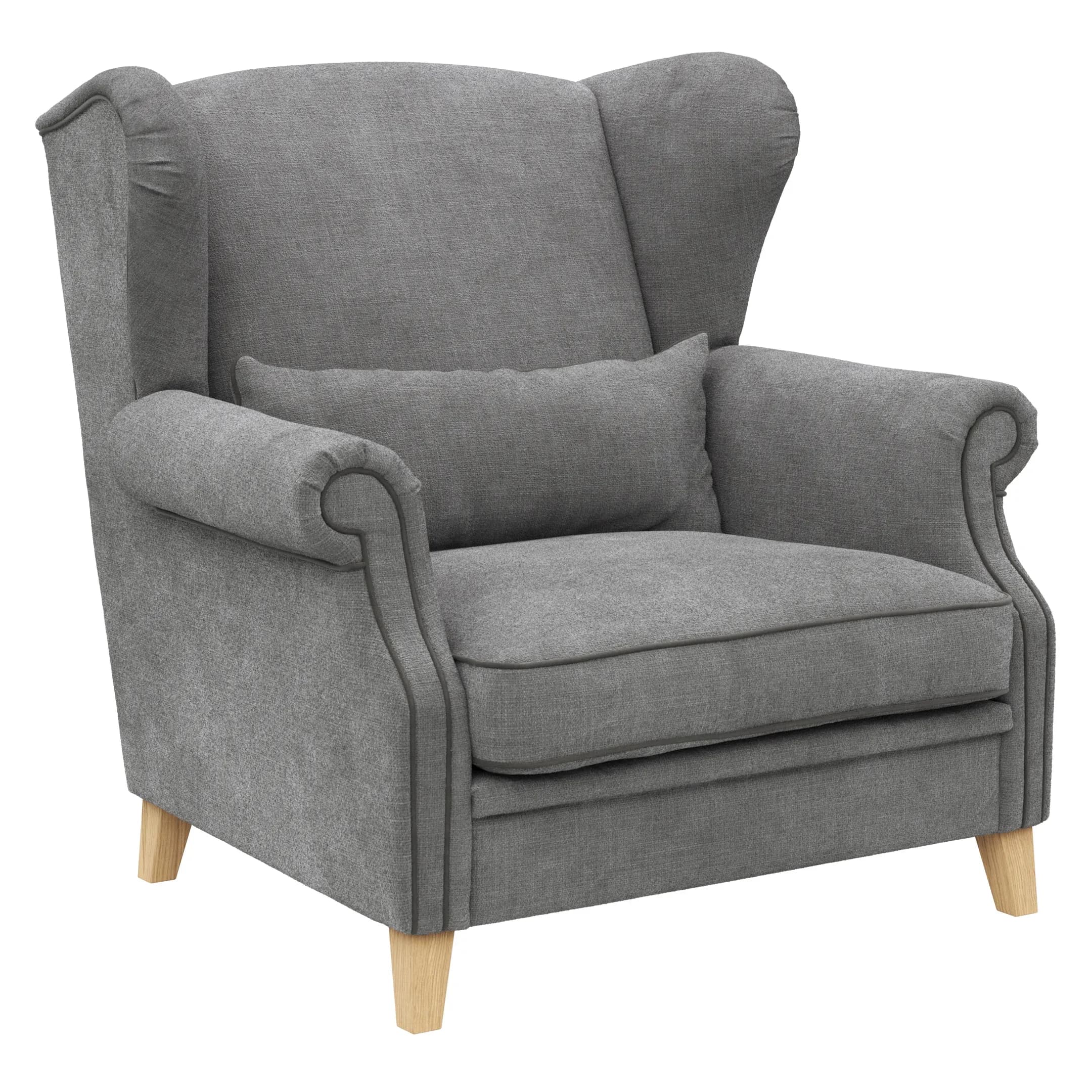 Sessel Mapleton - Stoff, Anthrazit