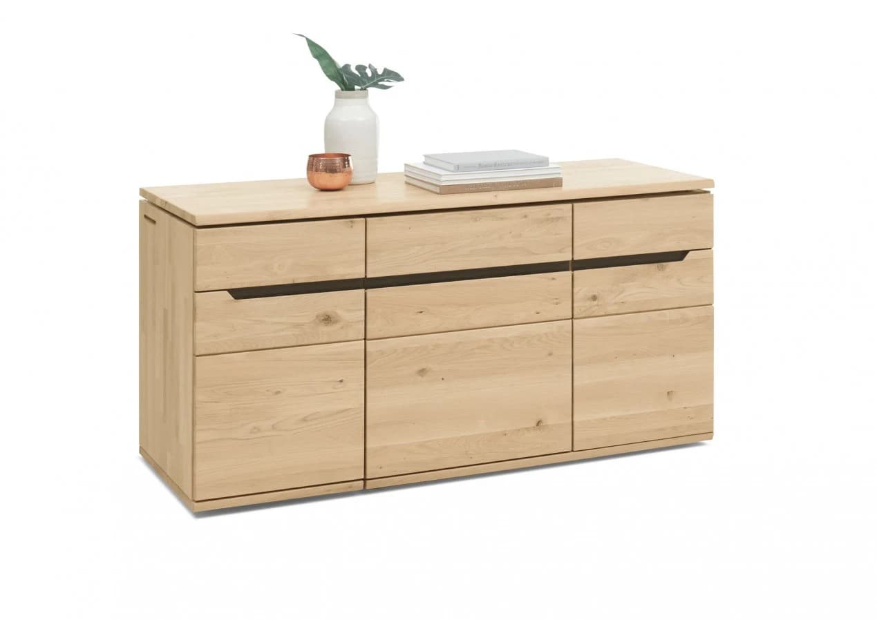 Verwandlungs-Sideboard - schwenkbar rechts, Wildeiche massiv
