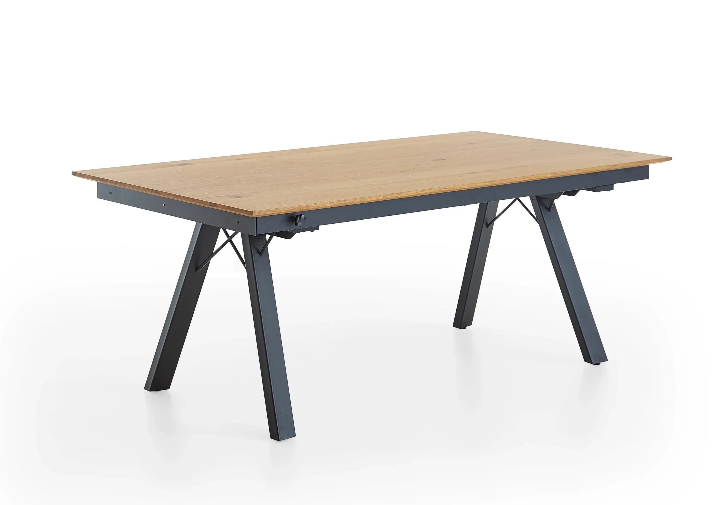 Esstisch - ausziehbar, LB ca. 180(280)x100 cm, Eiche furniert