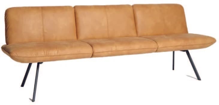 Polsterbank - Breite ca. 230 cm, Polyester, grau