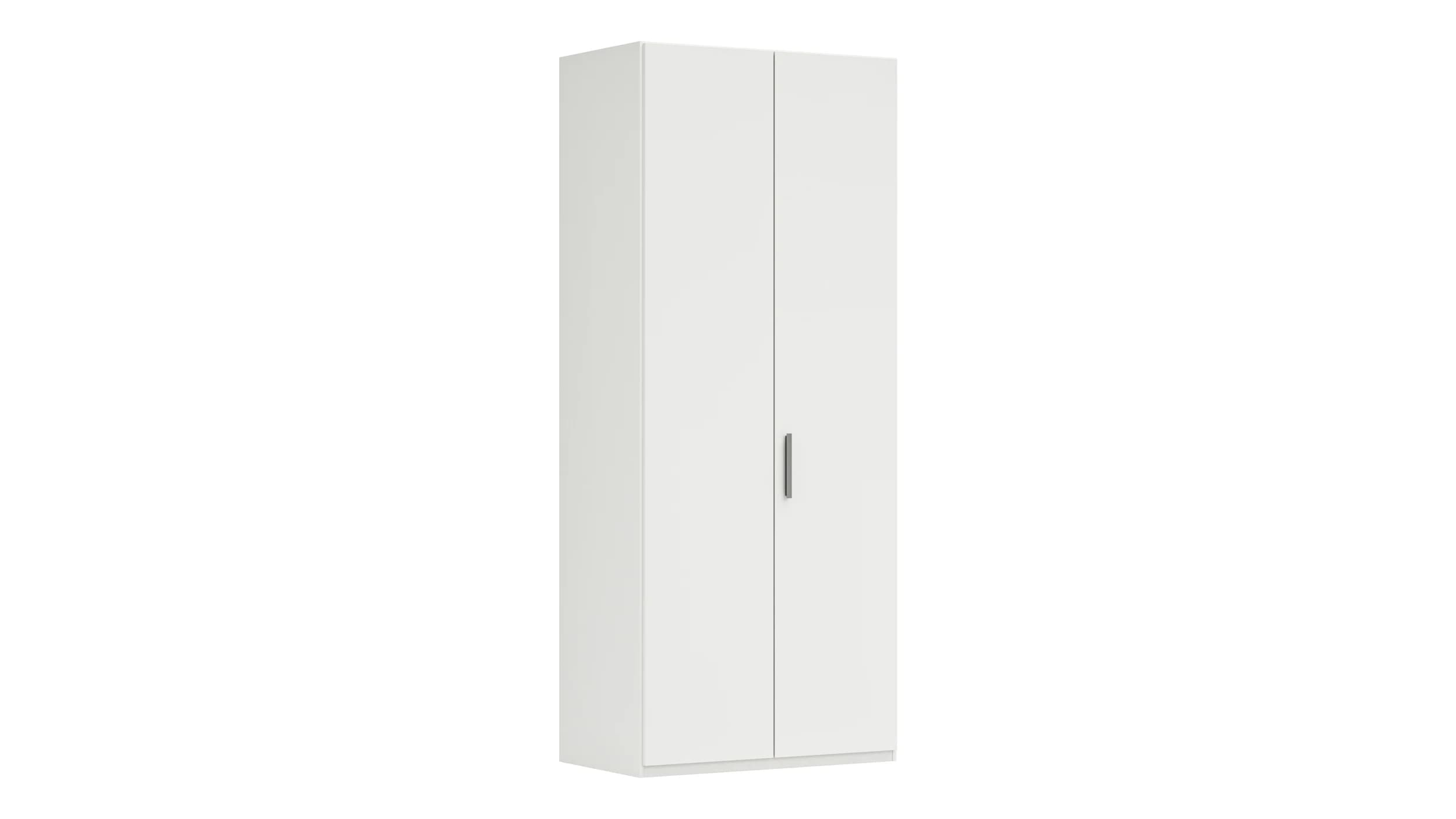 Drehtürenschrank Viana - B. ca. 101 cm, Lack, Weiß