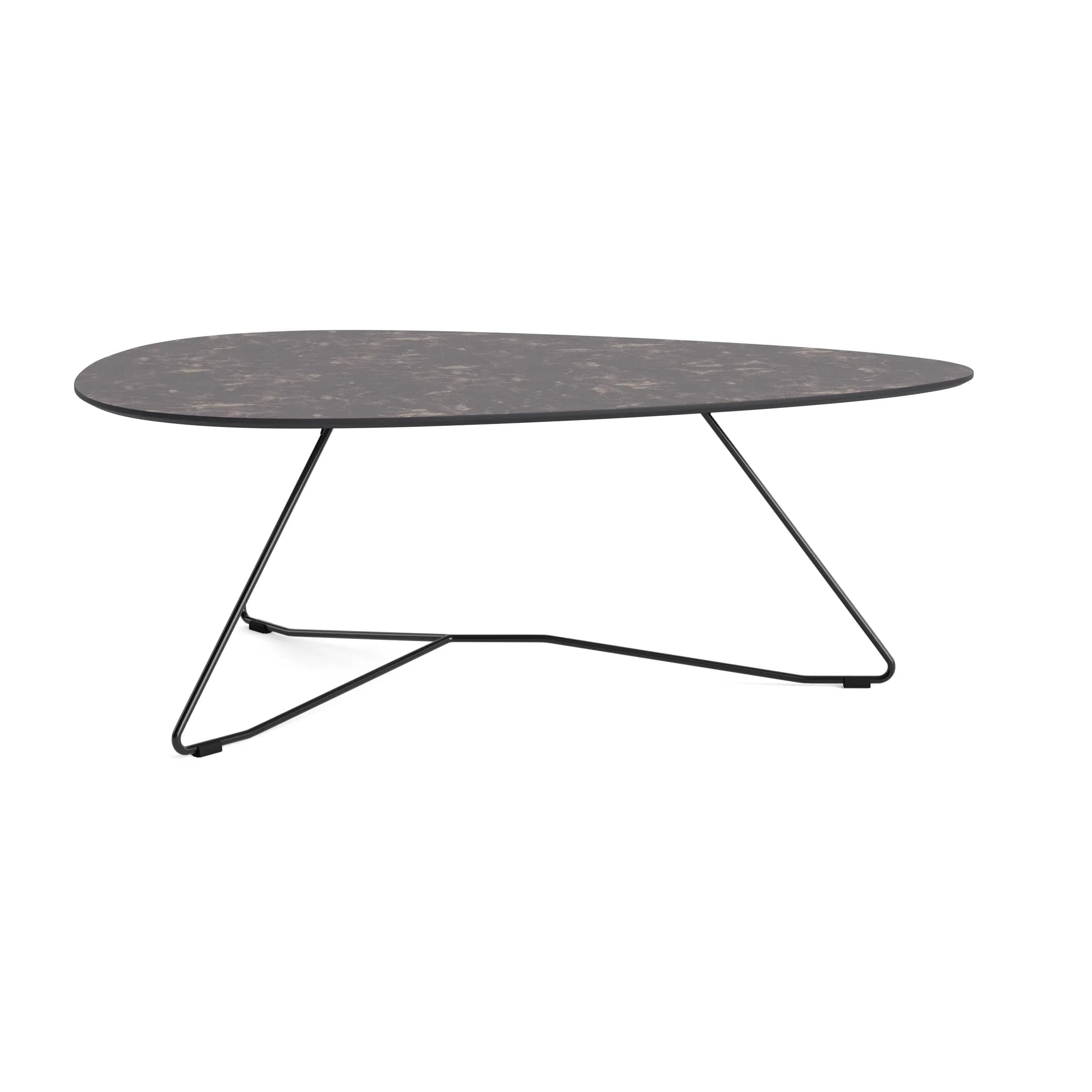 Couchtisch Oliva - LBH ca. 100x70x37 cm, HPL, Anthrazit