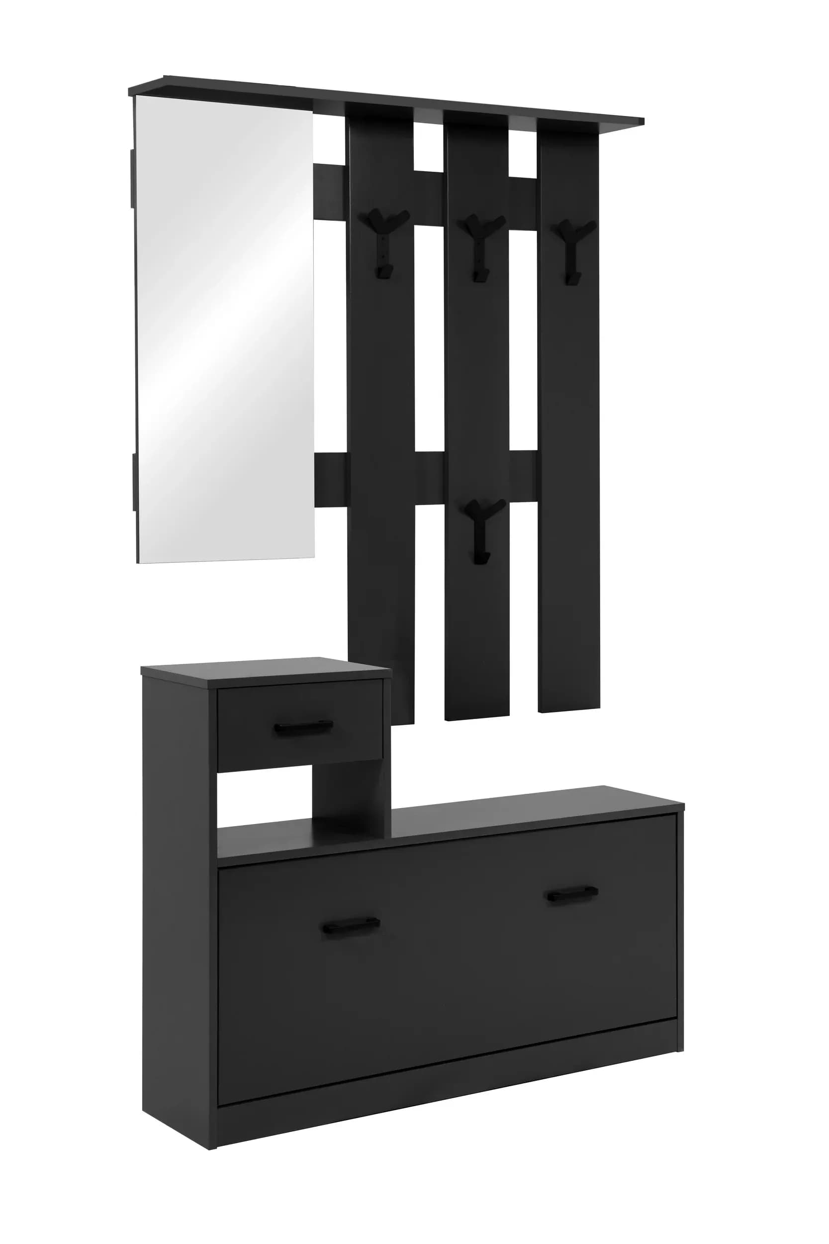 Kleingarderobe- B ca. 100 cm, Anthrazit