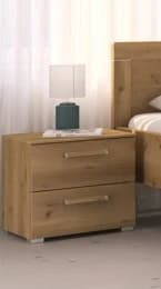 Nachtkommode EM Barrie - B ca. 50 cm, Asteiche Dekor