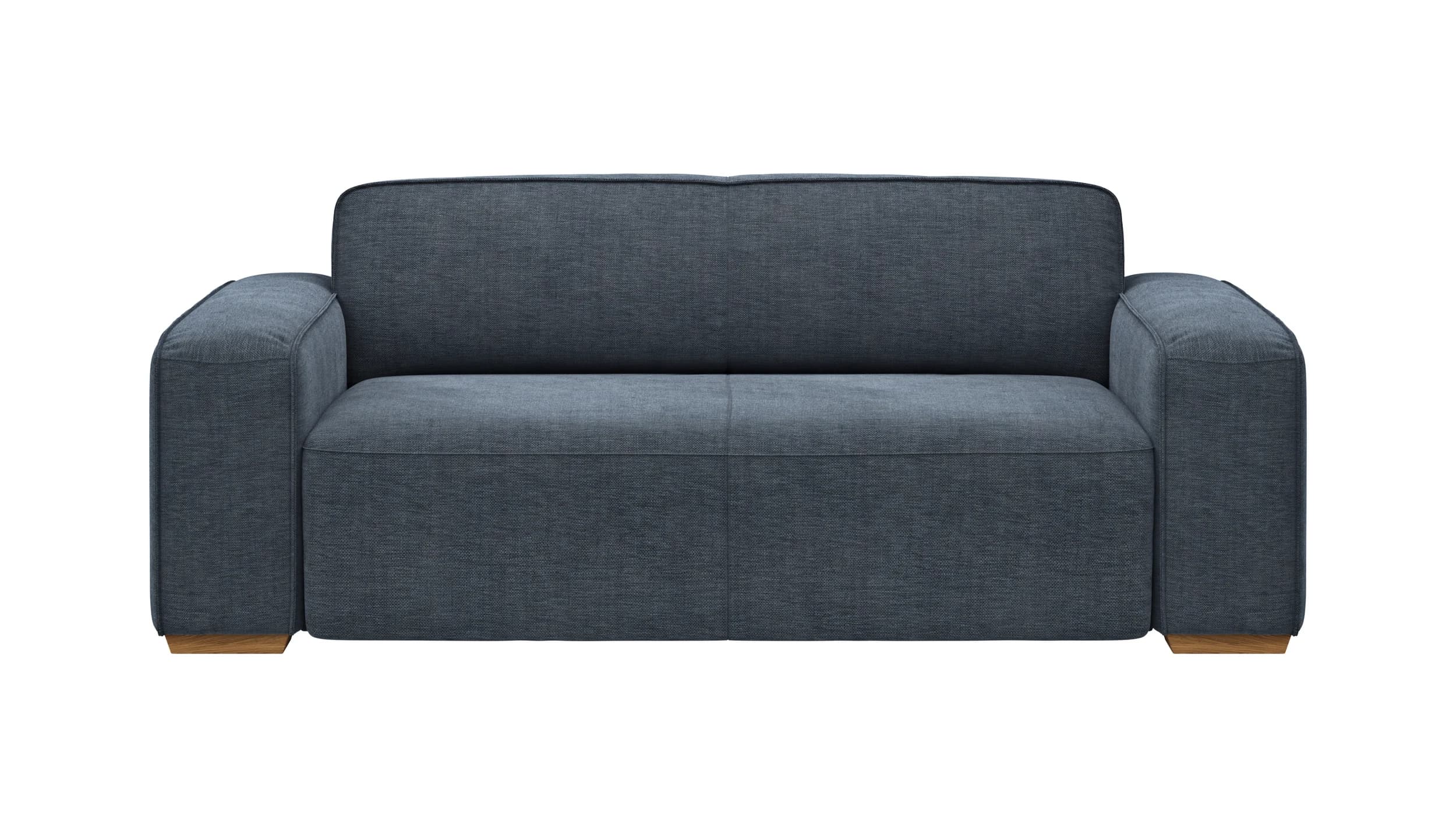 Sofa Denver - 2,5-Sitzer, Stoff, Blau