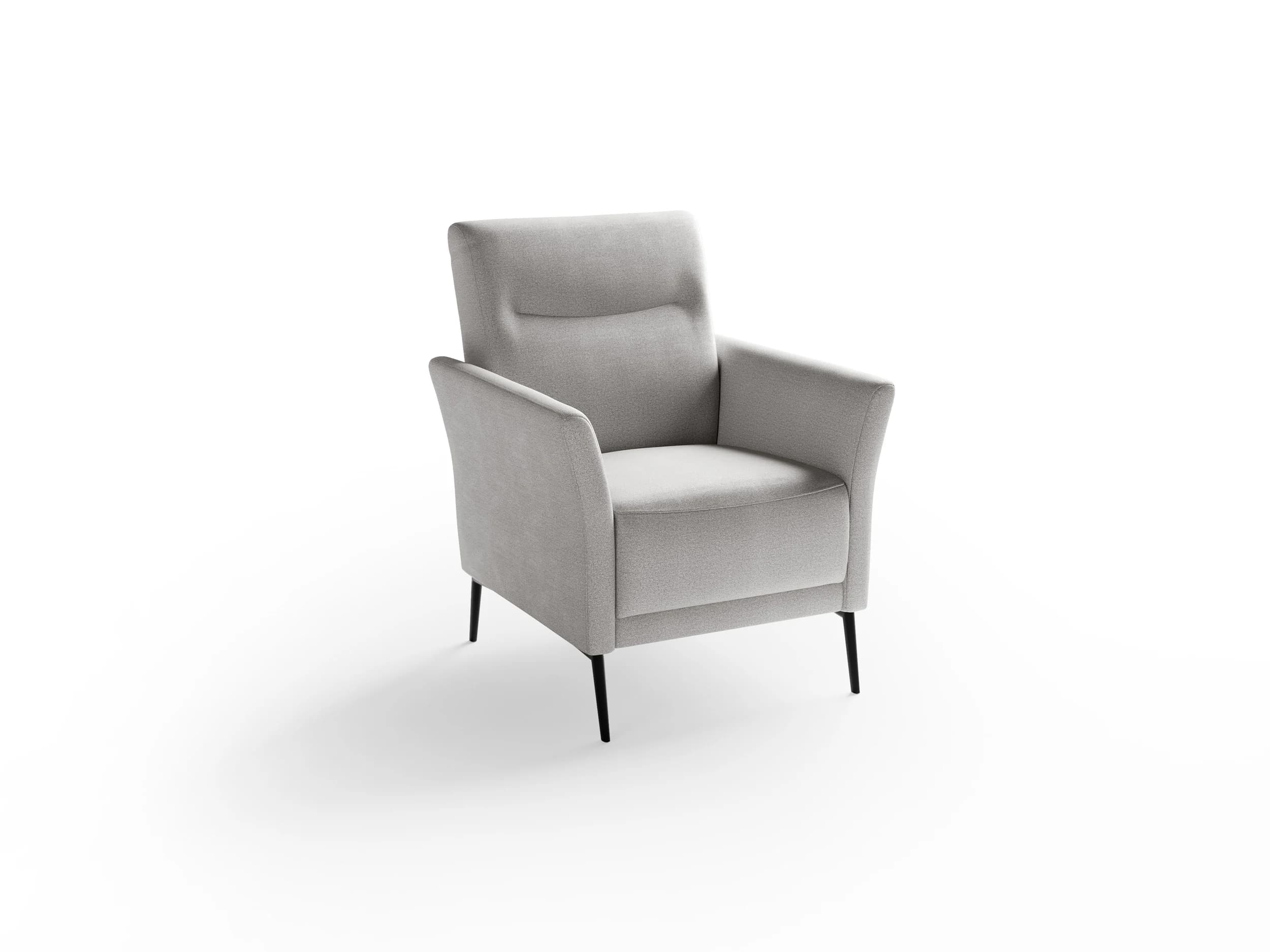 Sessel - Stoff, Silbergrau