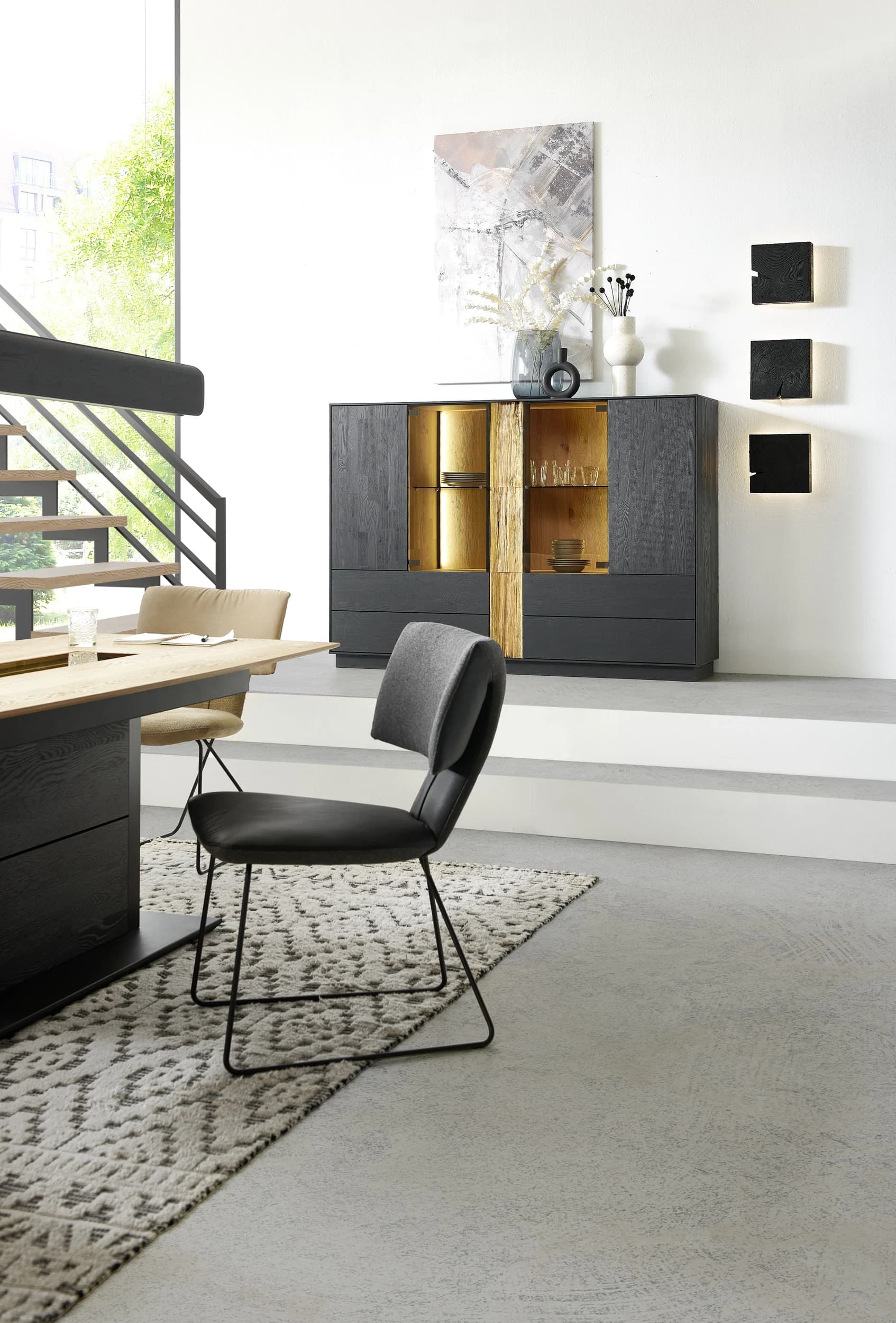 Highboard - Kernesche massiv