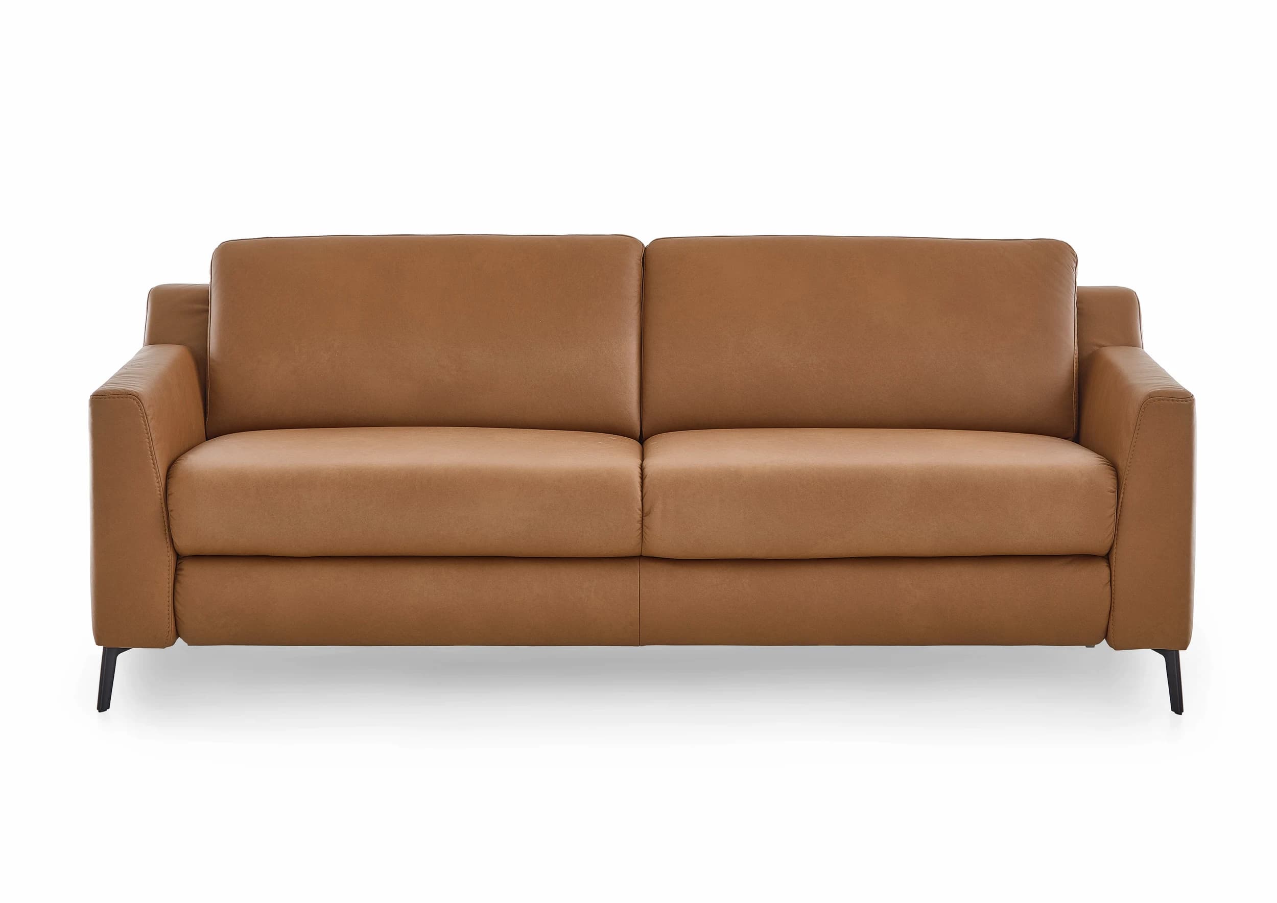 Sofa - 2,5-Sitzer, Leder, Braun