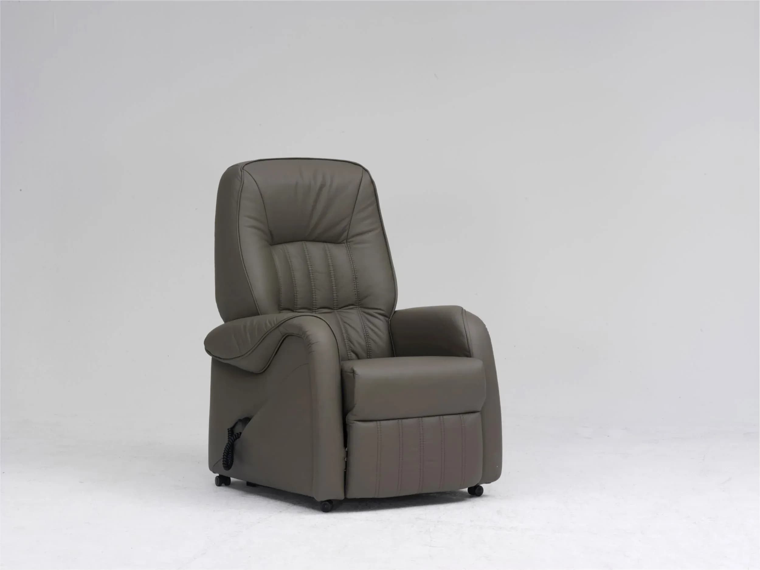 Sessel - Relaxfunktion 2-motorisch, Aufstehhilfe, Leder, Braun