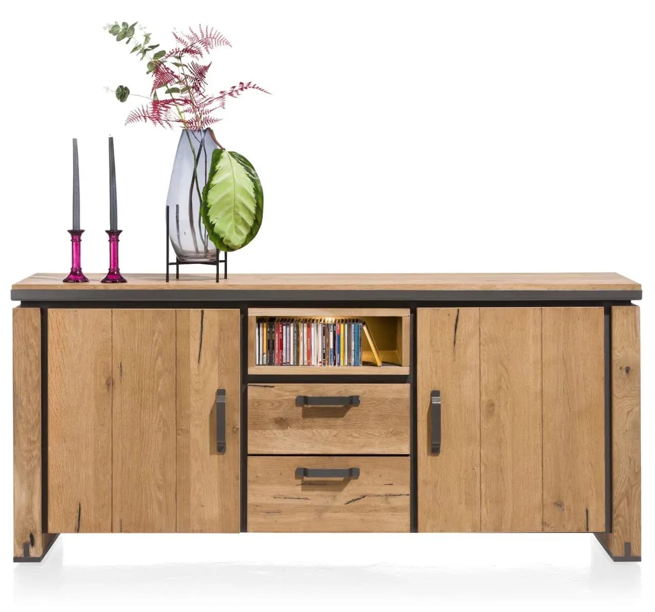 Farmland, Sideboard 180 cm - 2-Türen + 2-Laden + 1-Nische (+ LED)