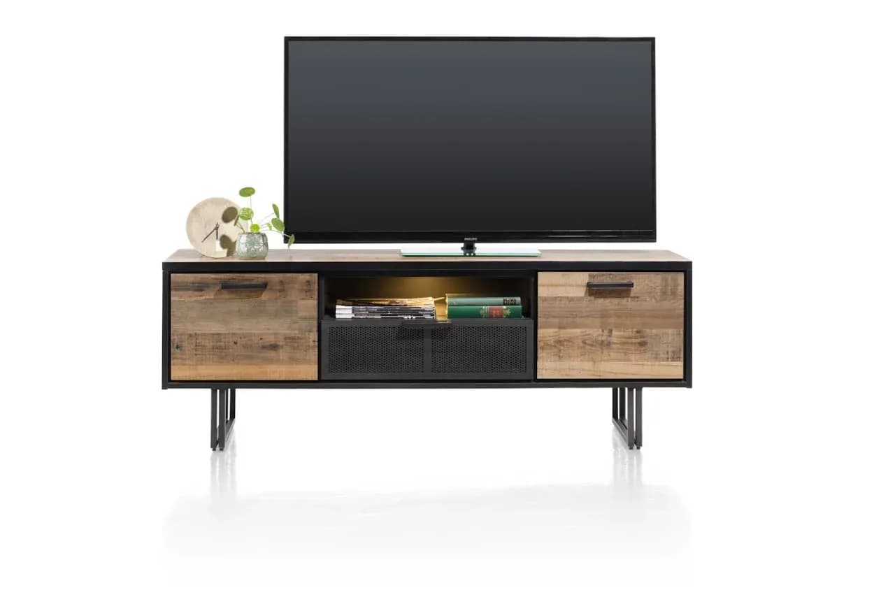Avalon, Lowboard 180 cm - 2-Türen + 1-Lade + 1-Nische (+ LED)