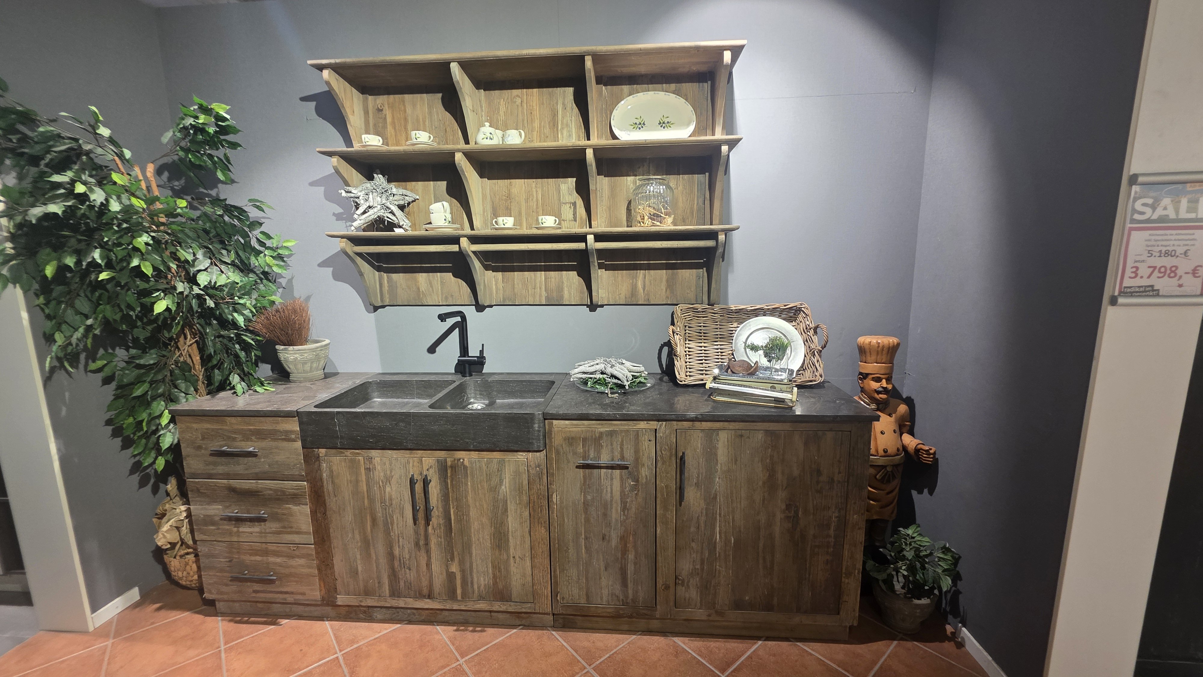 Küchenzeile im Altholzlook · Möbel & Küchen in Rheinberg