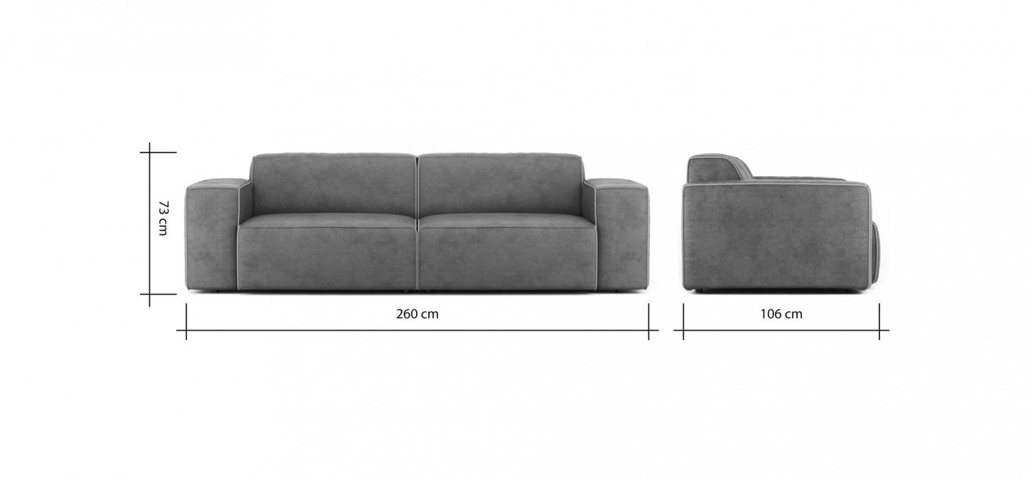 41bc418d3fcb5b857696c0eccf60e3e7fd0320d3 gf Sofa Elementos bemfreisteller grey 137992