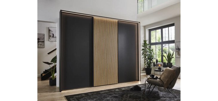 6b9b499e27d06dc38f550e4fa4745cf34a197e9c Denver Graphit Dekor 20824 22 SWT300cm H236cm Mittelt ren mit EBI Leisten mPPT umlBeleuchtung