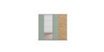 cc65478d0eda00fe186dee08ca98c5d198bc1616 Schwebet renschrank B 226 cm Eiche Salbei Freisteller 2