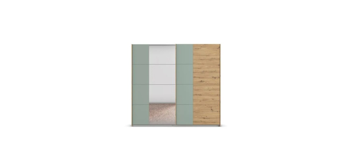 cc65478d0eda00fe186dee08ca98c5d198bc1616 Schwebet renschrank B 226 cm Eiche Salbei Freisteller 2
