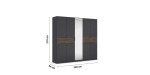 9d0f8b123a00a1618f1ca9ded431995177f6cde3 Dreht renschrank Ticao B 226 cm Grau Metallic Bema ung