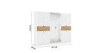 57b54c8bbb0fede241e4d895b69dd82adc27f303 Dreht renschrank Ticao B 271 cm Wei Eiche Dekor Bema ung